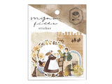 Q-Lia "Mignon Fille" Flake Stickers / Coffee