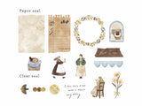 Q-Lia "Mignon Fille" Flake Stickers / Coffee