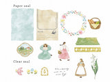 Q-Lia "Mignon Fille" Flake Stickers / Picnic