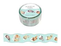 Japanese Die-Cut Washi Masking Tape / Sea Otter