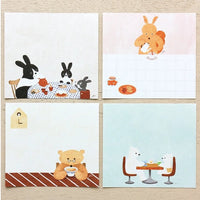 Mariko Fukuoka Cube Memo Pad / Tea Time