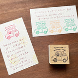 "Marle" Japanese Wooden Rubber Stamp - Tomorrow is Another Day