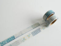 YOHAKU x CHECK&STRIPE Washi Tape / YC-022 Snow Flower (ユキハナ)