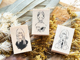 nonco hanco Rubber Stamp - Writing Girl (S)