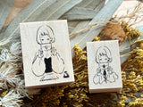 nonco hanco Rubber Stamp - Letter Girl (L)