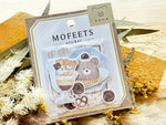 Q-Lia MOFEETS Flake Stickers / Seal bits - Bear