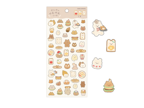 Yummy!  Sheet of Stickers /  Bear