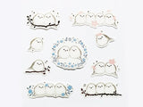 MILINA Washi Masking Flake Stickers / Long-tailed Tit