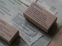 Lin Chia Ning  Rubber Stamp "Word" / ephemera