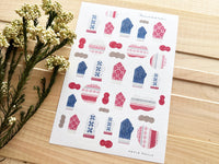 nonco hanco Washi Masking Sticker Sheet - Mitten