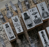 Lin Chia Ning / On the Desk Rubber Stamp Set