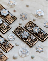 Lin Chia Ning Mini Double-sided Wax Seal Stamp Set / Snowflake 2