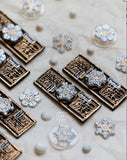 Lin Chia Ning Mini Double-sided Wax Seal Stamp Set / Snowflake 3