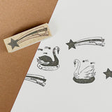 Kinotorico Original Wooden Rubber Stamp / Twinkle Star