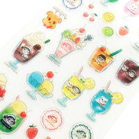 Furukawa Peko-chan Series Sheet of Stickers / Drinks