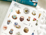 Pion Print-on Sticker / Tea House