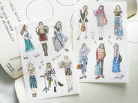 Pion Print-on Sticker Set / 74 Girls (12 sheets)