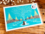 Tabineko Postcard - Winter