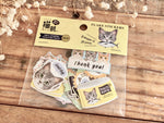 On Sale / Felissimo Cat Club Flake Stickers - Yellow