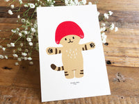 Kinoko Neko Postcard - Baby Mushroom Cat