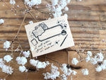 Nonnlala Original Rubber Stamp - Stationery Label