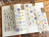 Traditional Japanese Summer Collection sheet of Washi Stickers - Fans