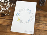 High Quality Botanical Garden Letterpress Postcard - Wreath