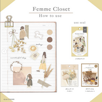 Q-Lia Femme Closet Flake Stickers / Seal bits - Boyish
