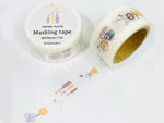 Hankodori Original Japanese Washi Masking Tape - Flowers and Vases