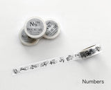 KNOOP Original Washi Masking Tapes - "Numbers" & "Knots" at your choice